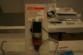 三洋在2004年中國國際通信設(shè)備技術(shù)展上展示多款3G手機(jī)